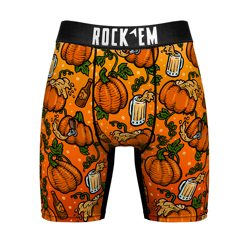 Boxer Briefs - Pumpkin Beer All-Over - {{variant_title}}