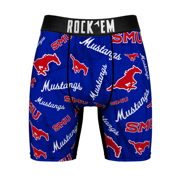 SMU Mustangs - Logo All Over – Front