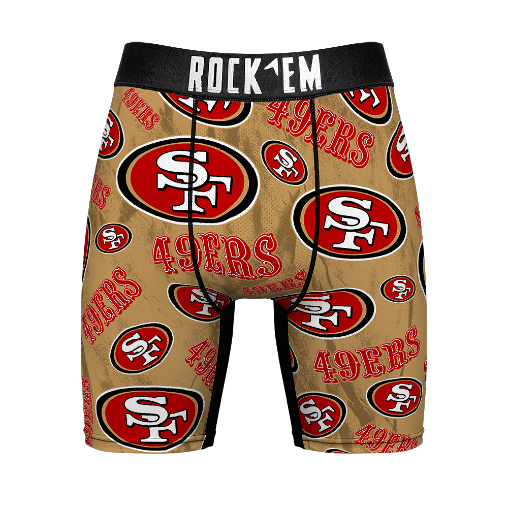 Boxer Briefs - San Francisco 49ers - Logo All-Over - {{variant_title}}