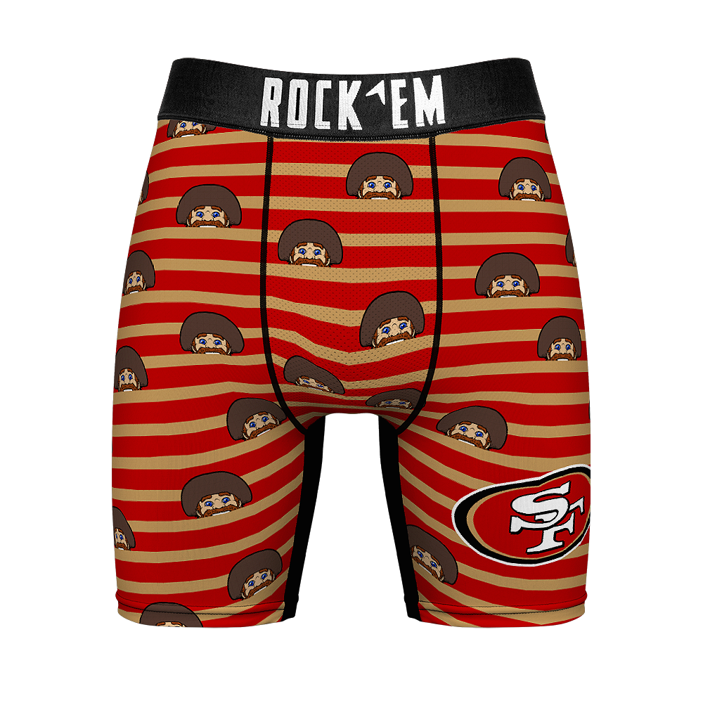 Boxer Briefs - San Francisco 49ers - Peek-A-Boo Stripes - {{variant_title}}