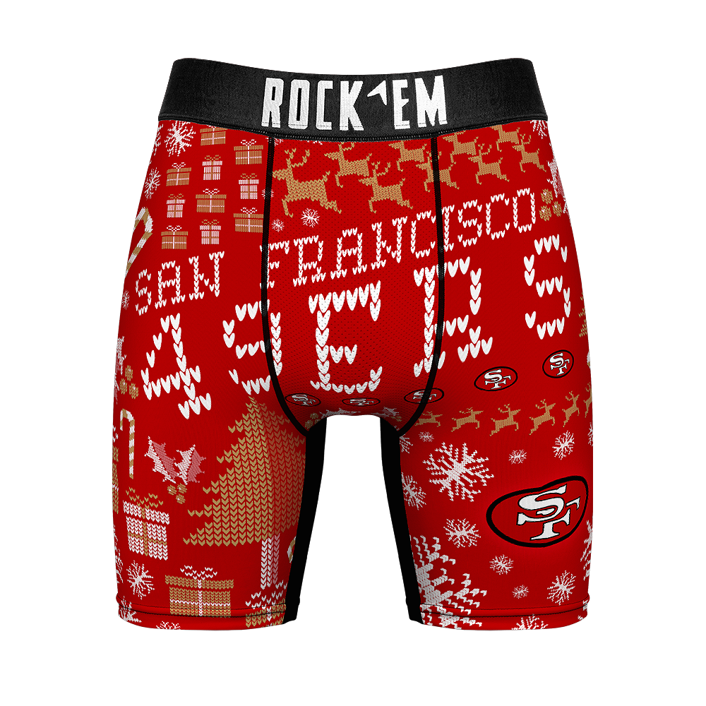 Boxer Briefs - San Francisco 49ers - Throwback Tacky Sweater - {{variant_title}}