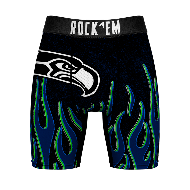Seattle Seahawks - 3D Flames – Front