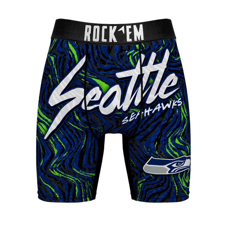 Seattle Seahawks - Neon Wave (Classic) – Front