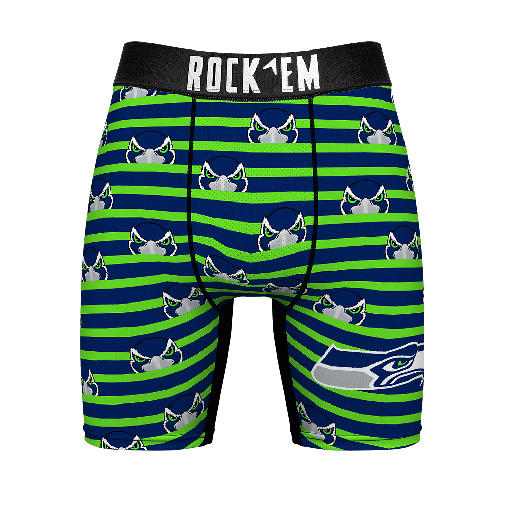 Boxer Briefs - Seattle Seahawks - Peek-A-Boo Stripes - {{variant_title}}