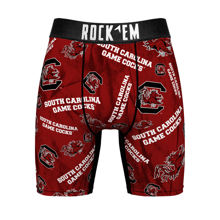 Boxer Briefs - South Carolina Gamecocks - Logo All-Over - {{variant_title}}