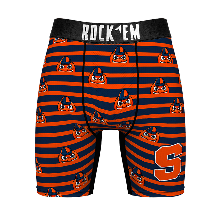 Boxer Briefs - Syracuse Orange - Peek-A-Boo Stripes - {{variant_title}}