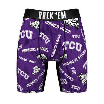 Boxer Briefs - TCU Horned Frogs - Logo All-Over
