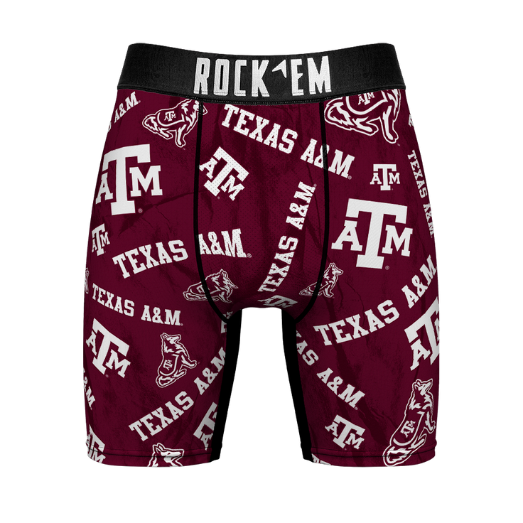Texas A&M Aggies - Logo All Over – Front