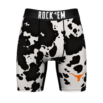 Boxer Briefs - Texas Longhorns - Cow Print