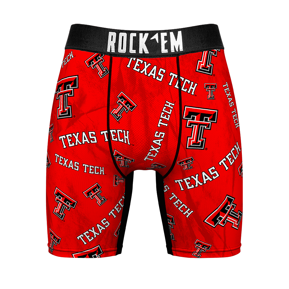 Boxer Briefs - Texas Tech Red Raiders - Logo All-Over - {{variant_title}}