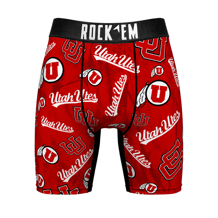 Boxer Briefs - Utah Utes - Logo All-Over - {{variant_title}}