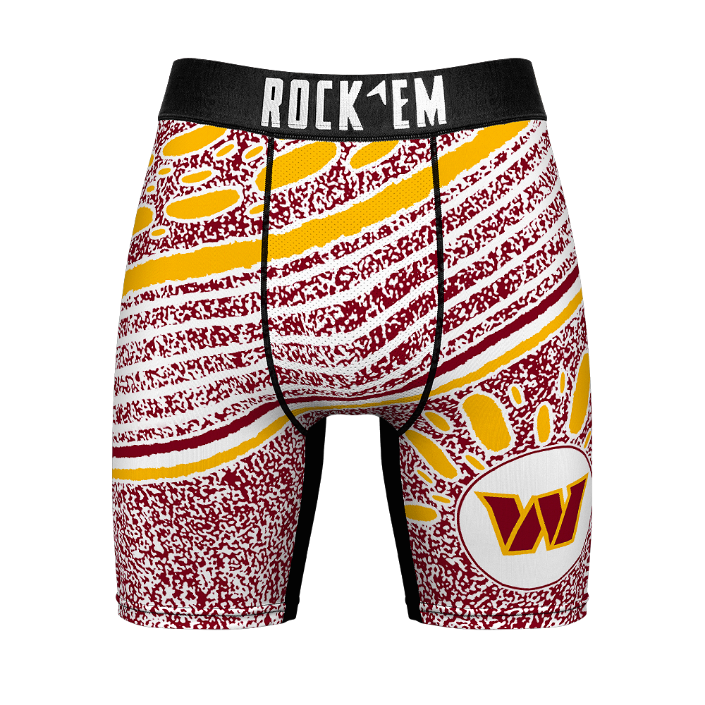 Boxer Briefs - Washington Commanders - Throwback Splash - {{variant_title}}