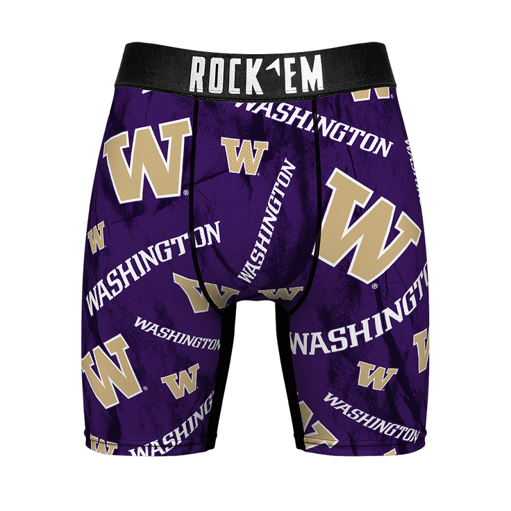 Boxer Briefs - Washington Huskies - Logo All-Over - {{variant_title}}