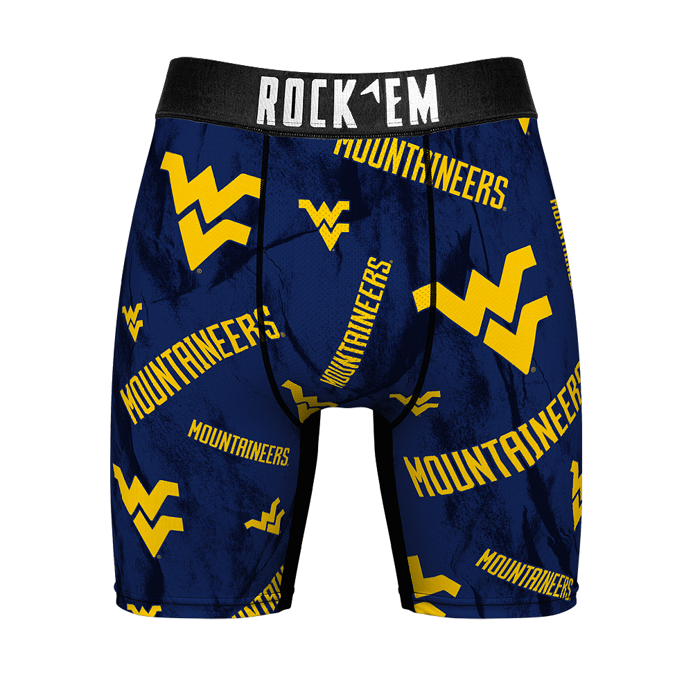 Boxer Briefs - West Virginia Mountaineers - Logo All-Over - {{variant_title}}