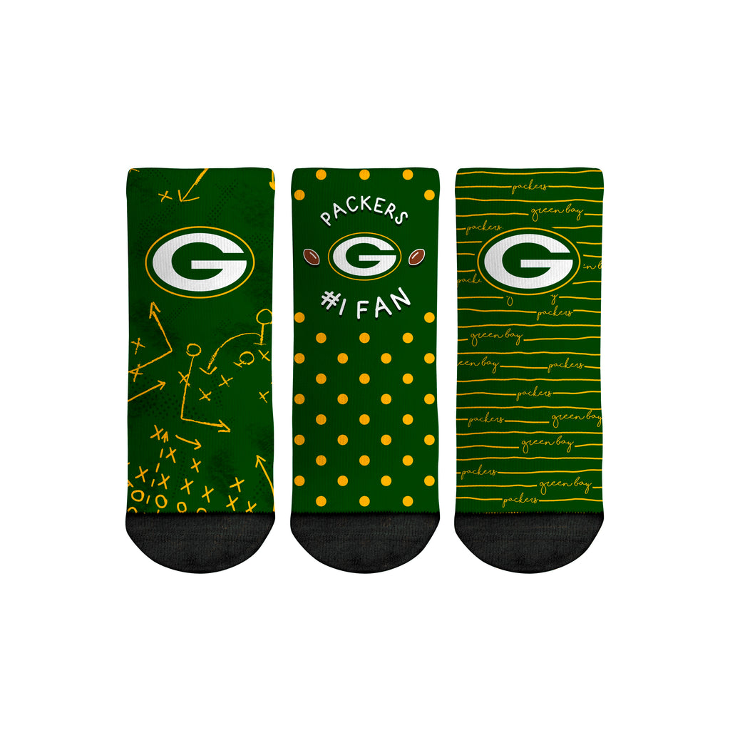 Green Bay Packers - Number 1 Fan 3-Pack (Toddler) - {{variant_title}}