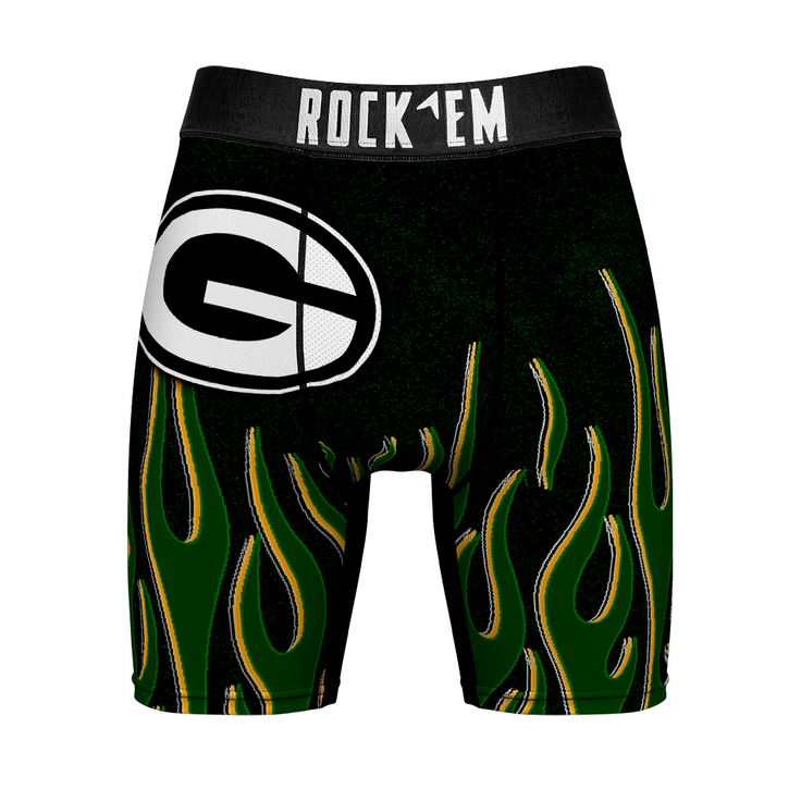 Green Bay Packers - 3D Flames