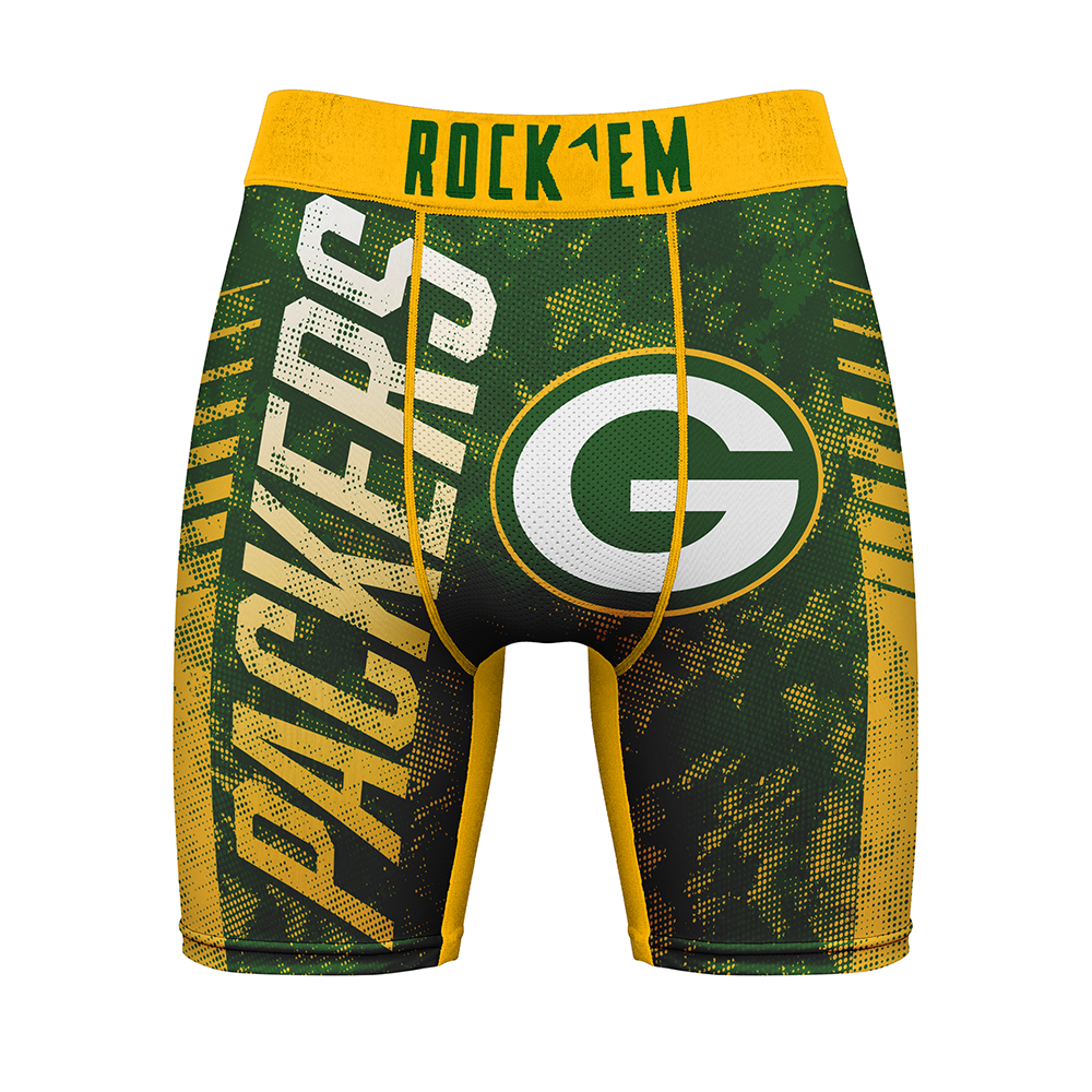 Boxer Briefs - Green Bay Packers - Bold Wordmark - {{variant_title}}