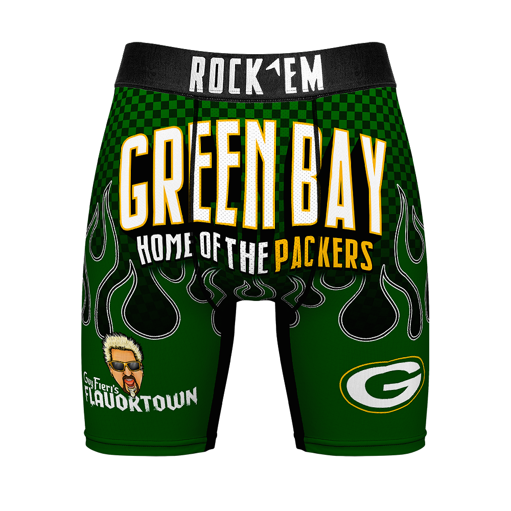 Boxer Briefs - Green Bay Packers - Guy Fieri Flavor Flames - {{variant_title}}