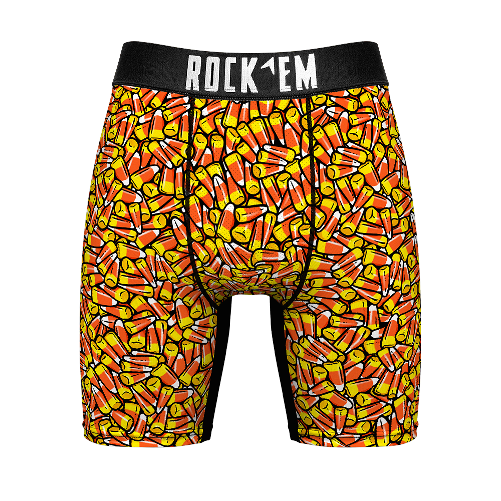 KICKEE Men's Halloween Print Boxer Shorts - Lightweight, Breathable & Super Soft Bamboo Underwear