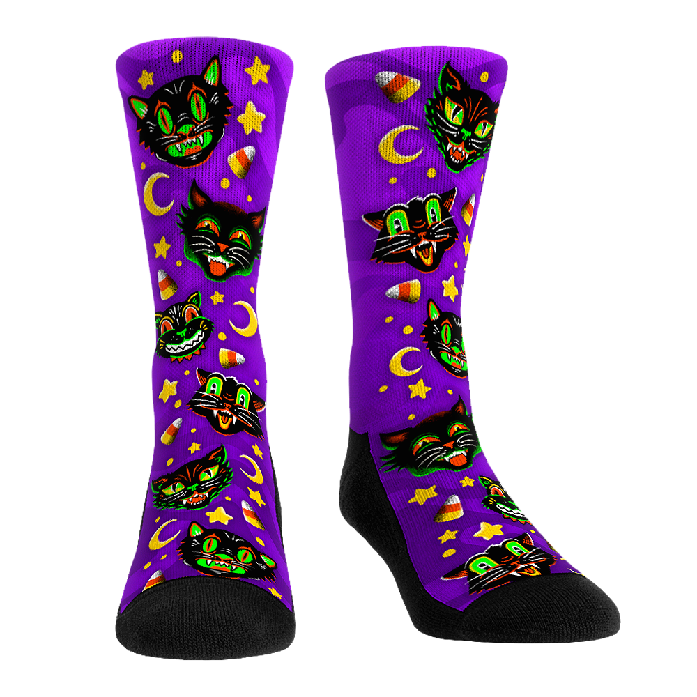 Scaredy Cats Socks - Rock 'Em Socks - Halloween Socks