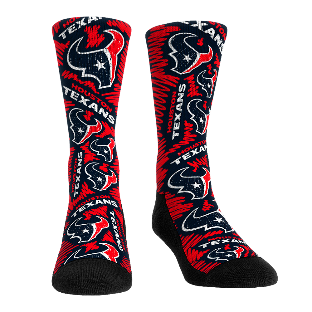 Houston Texans - Logo Sketch - L/XL (sz 9-13) / Dark Navy