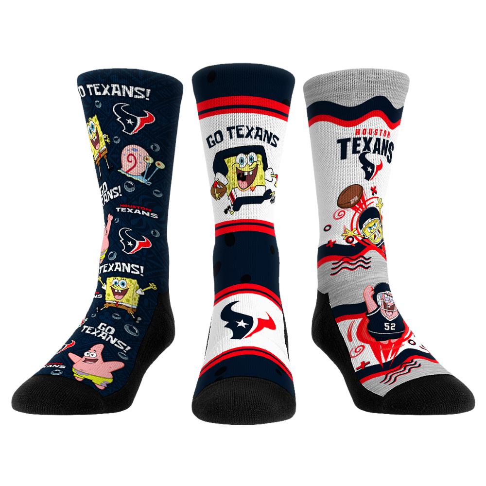 Houston Texans - SpongeBob SquarePants  - 3-Pack - {{variant_title}}