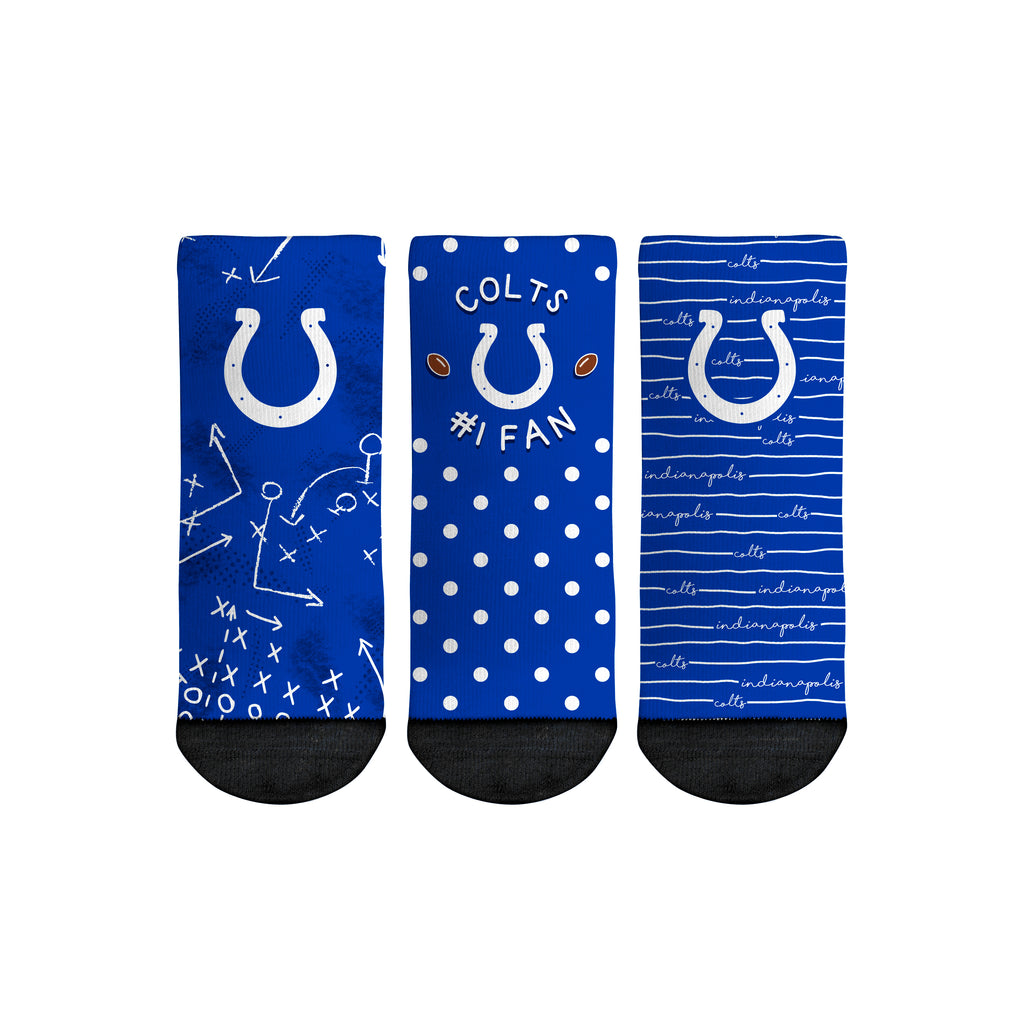 Indianapolis Colts - Number 1 Fan 3-Pack (Toddler) - {{variant_title}}