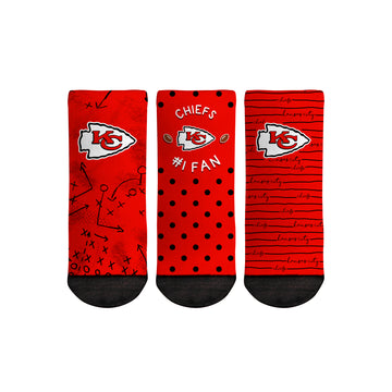 Kansas City Chiefs - Number 1 Fan 3-Pack (Toddler)