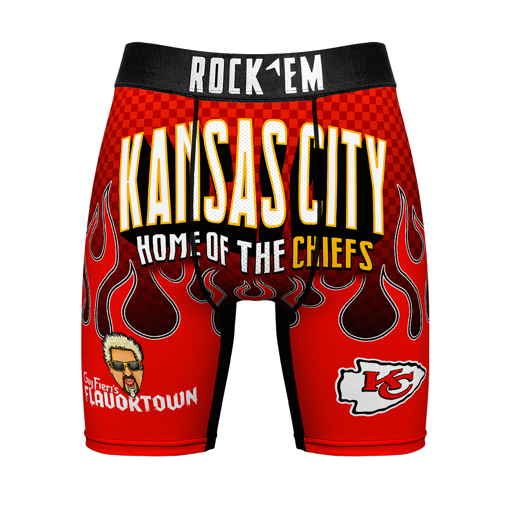Boxer Briefs - Kansas City Chiefs - Guy Fieri Flavor Flames - {{variant_title}}