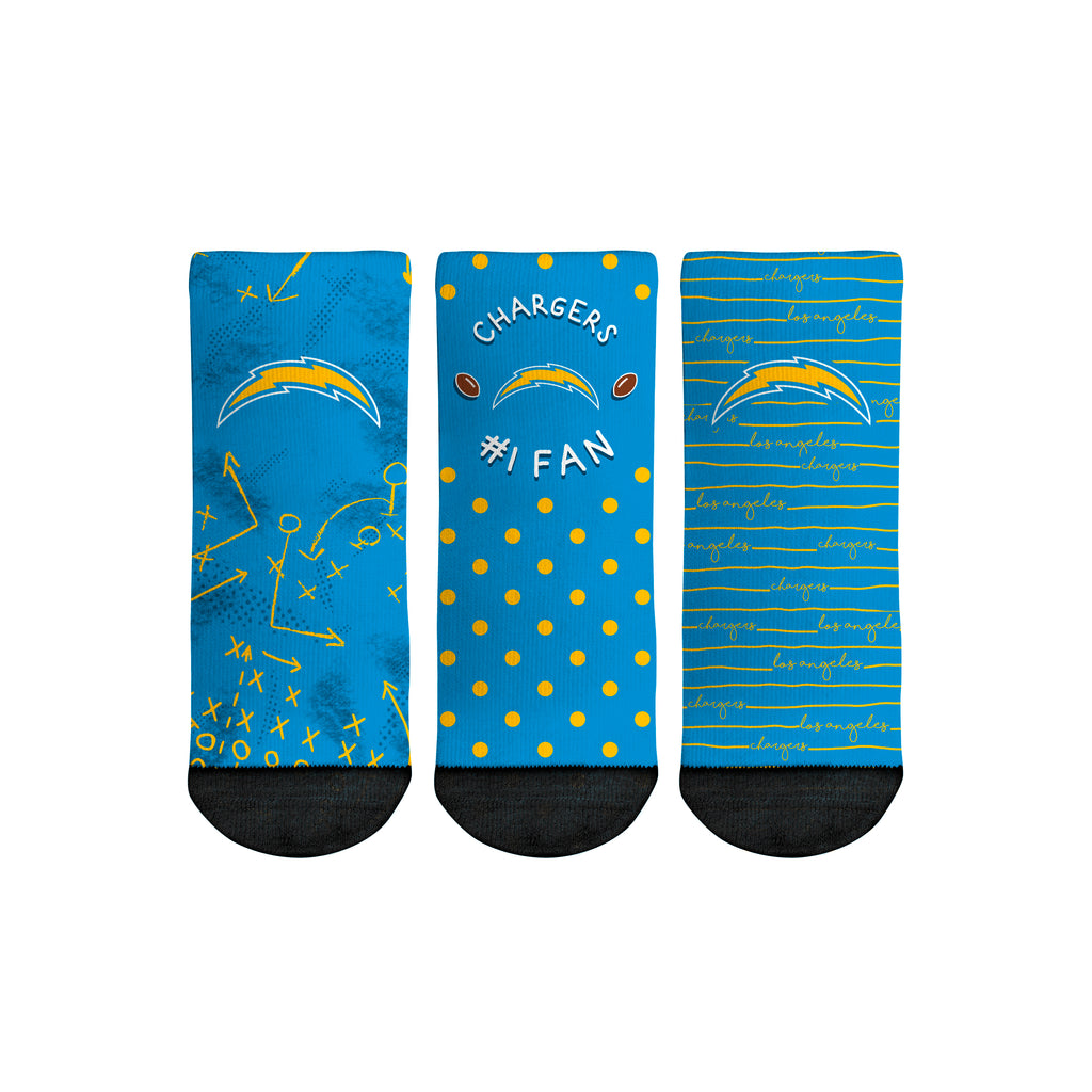 Los Angeles Chargers - Number 1 Fan 3-Pack (Toddler) - {{variant_title}}