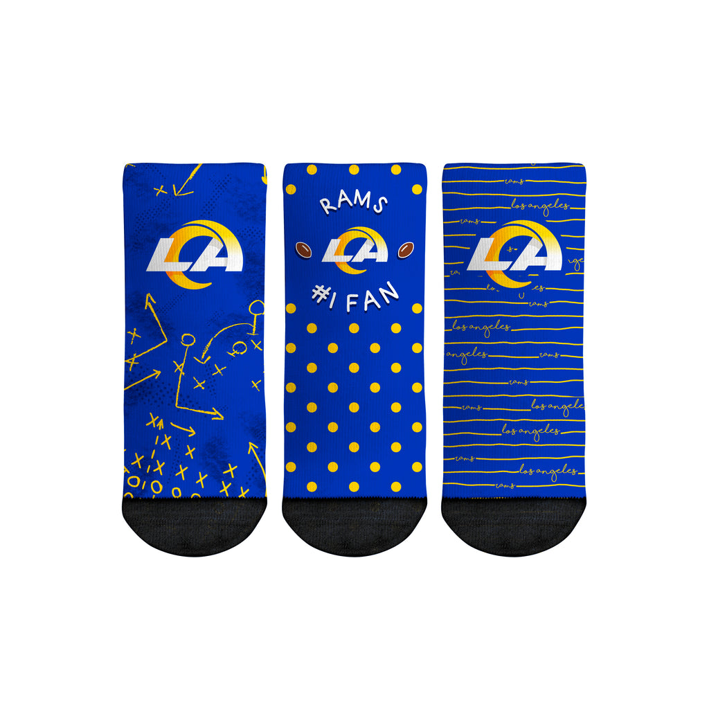 Los Angeles Rams - Number 1 Fan 3-Pack (Toddler) - {{variant_title}}