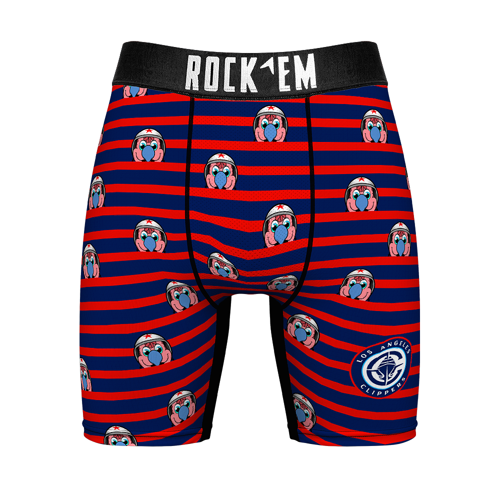 Boxer Briefs - Los Angeles Clippers - Peek-A-Boo Stripes - {{variant_title}}