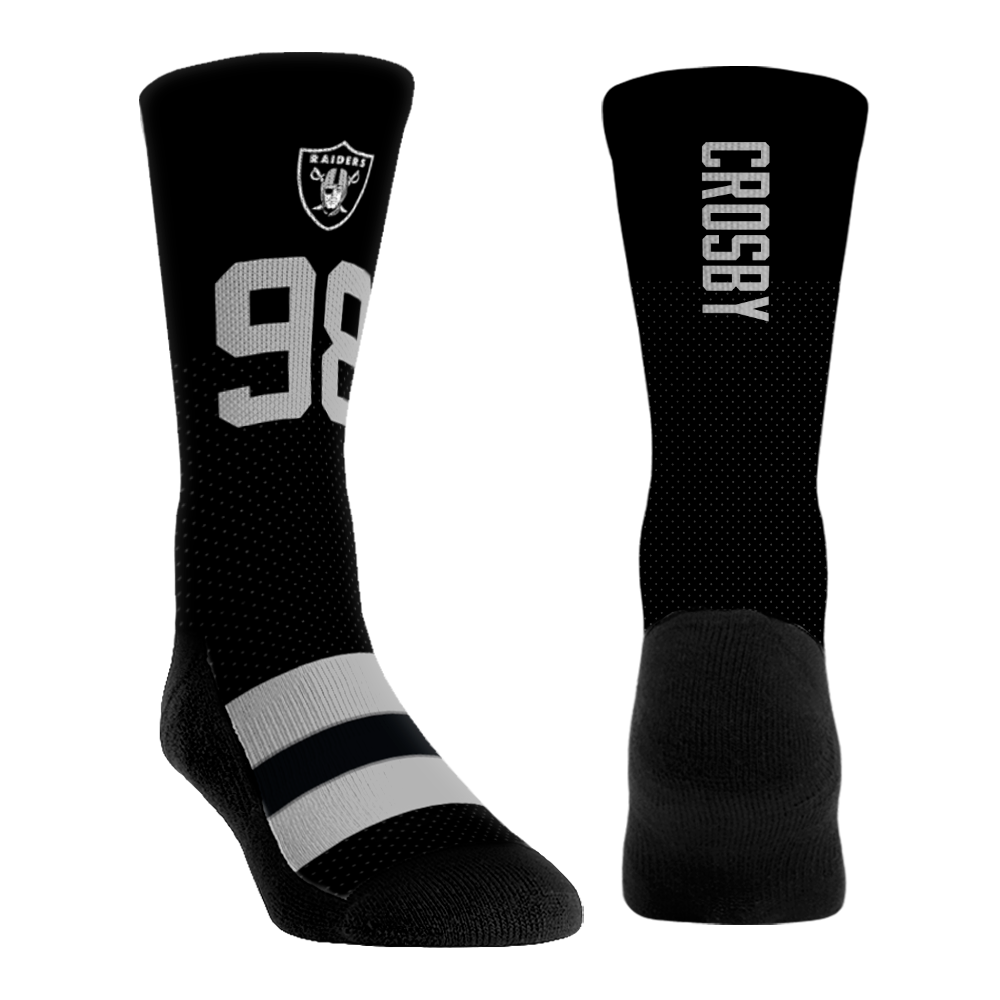 Maxx Crosby Socks - Jersey - Rock 'Em Socks - Las Vegas Raiders