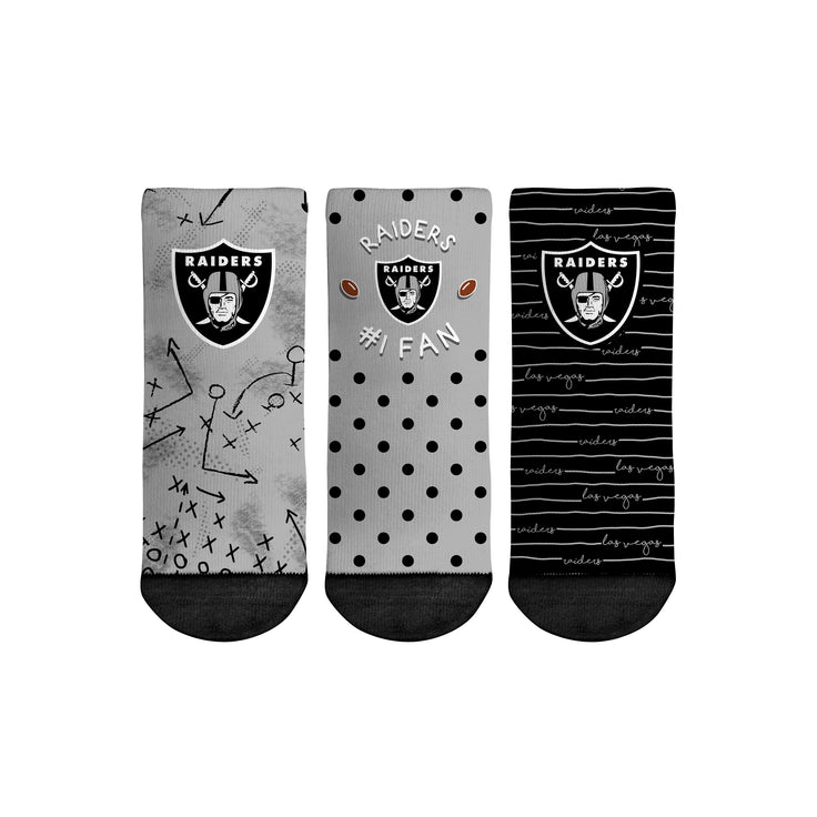 Las Vegas Raiders - Number 1 Fan 3-Pack (Toddler) - {{variant_title}}