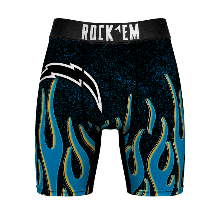 Los Angeles Chargers - 3D Flames