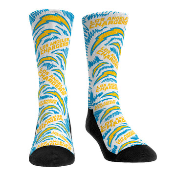 Los Angeles Chargers - Logo Sketch (White)