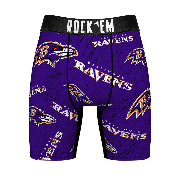 Boxer Briefs - Baltimore Ravens - Throwback All-Over - {{variant_title}}