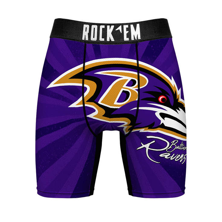 Boxer Briefs - Baltimore Ravens - Throwback Swirl - {{variant_title}}