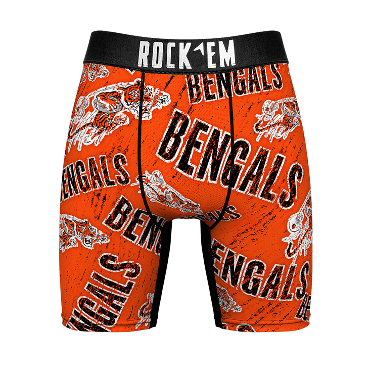Boxer Briefs - Cincinnati Bengals - Throwback All-Over - {{variant_title}}