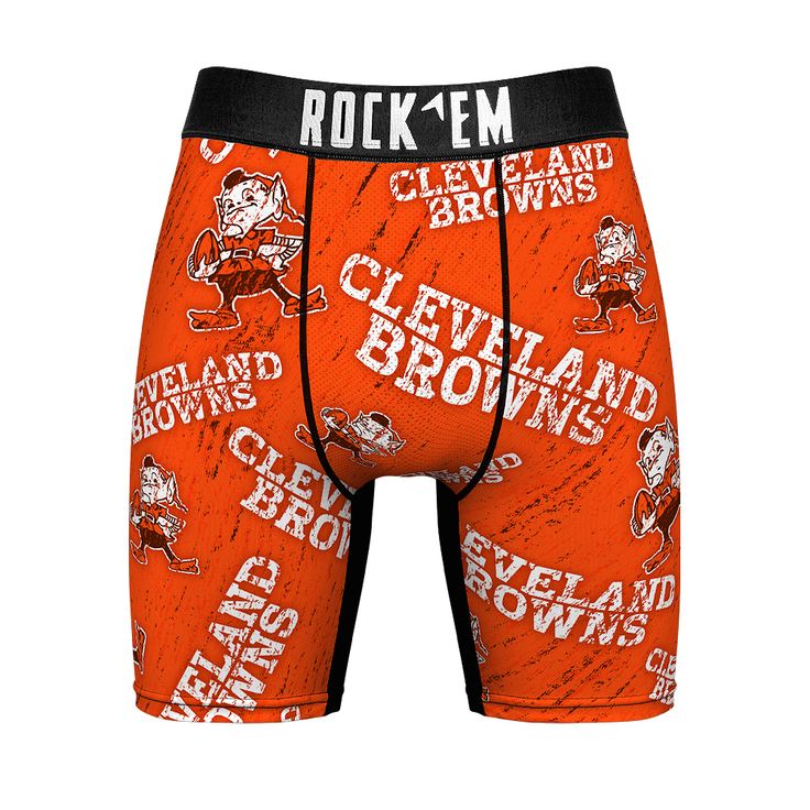 Boxer Briefs - Cleveland Browns - Throwback All-Over - {{variant_title}}