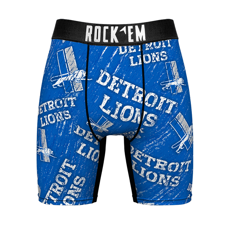 Boxer Briefs - Detroit Lions - Throwback All-Over - {{variant_title}}