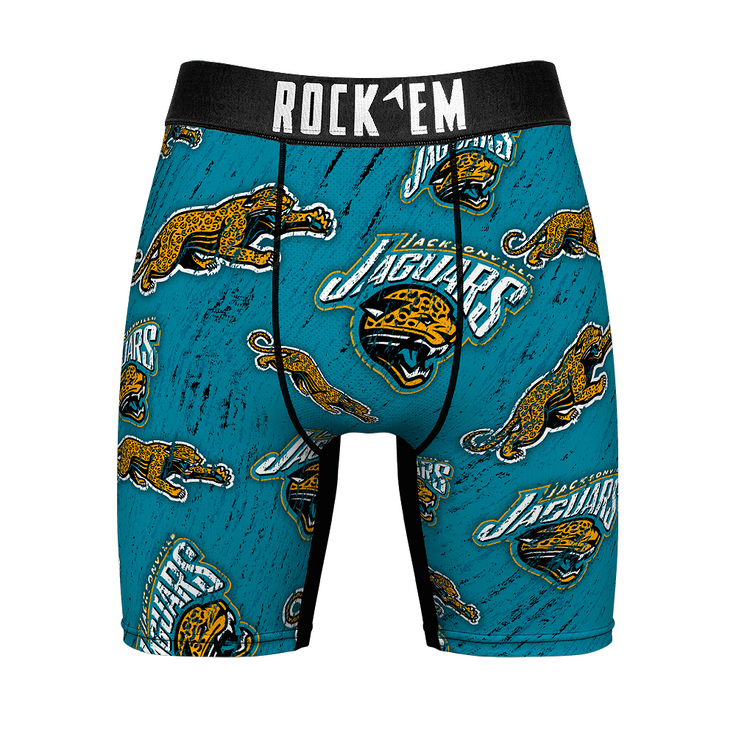 Boxer Briefs - Jacksonville Jaguars - Throwback All-Over - {{variant_title}}