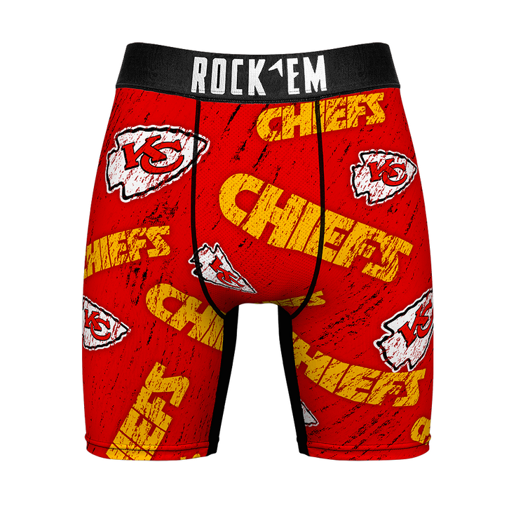Boxer Briefs - Kansas City Chiefs - Throwback All-Over - {{variant_title}}