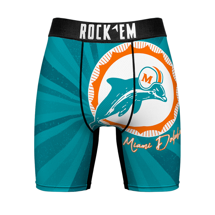 Boxer Briefs - Miami Dolphins - Throwback Swirl - {{variant_title}}