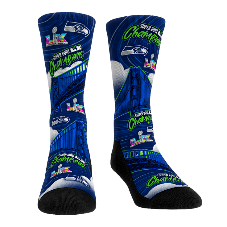Seattle Seahawks - Super Bowl LX Champions - Bridges All-Over - {{variant_title}}