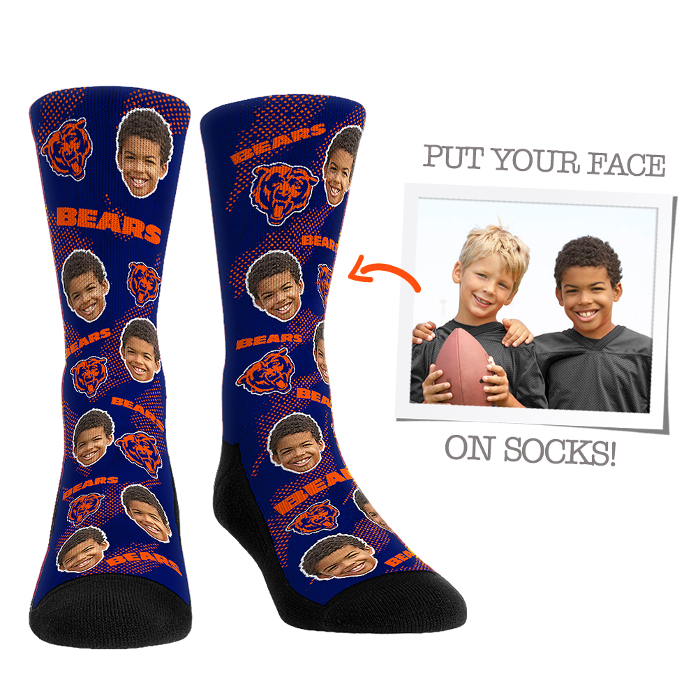 Custom Face Socks - Chicago Bears - {{variant_title}}