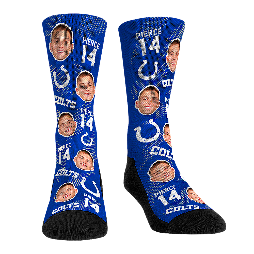 Alec Pierce Socks - Indianapolis Colts Socks - Rock 'Em Socks - NFL