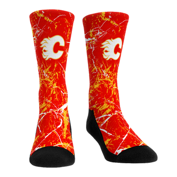 Calgary Flames - Cracked Marble