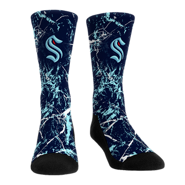 Seattle Kraken - Cracked Marble