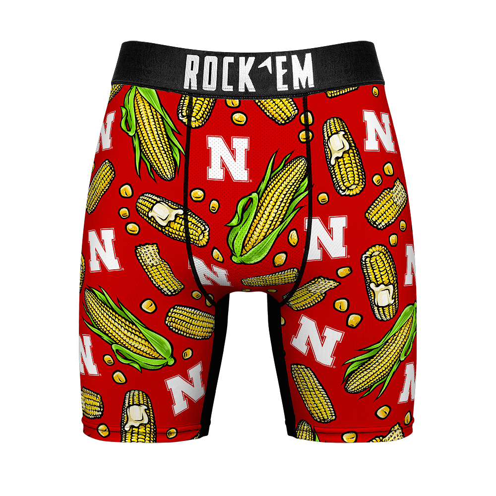 Boxer Briefs - Nebraska Cornhuskers - Corn All-Over - {{variant_title}}